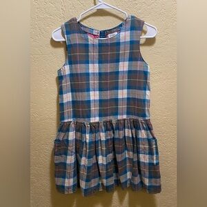 Mini Boden girl’s plaid dress